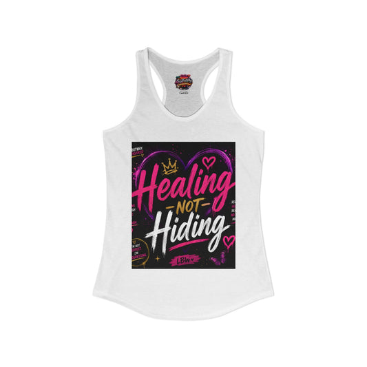 Healing Not Hiding - LucyButWhy Collection - Women's Ideal Racerback Tank